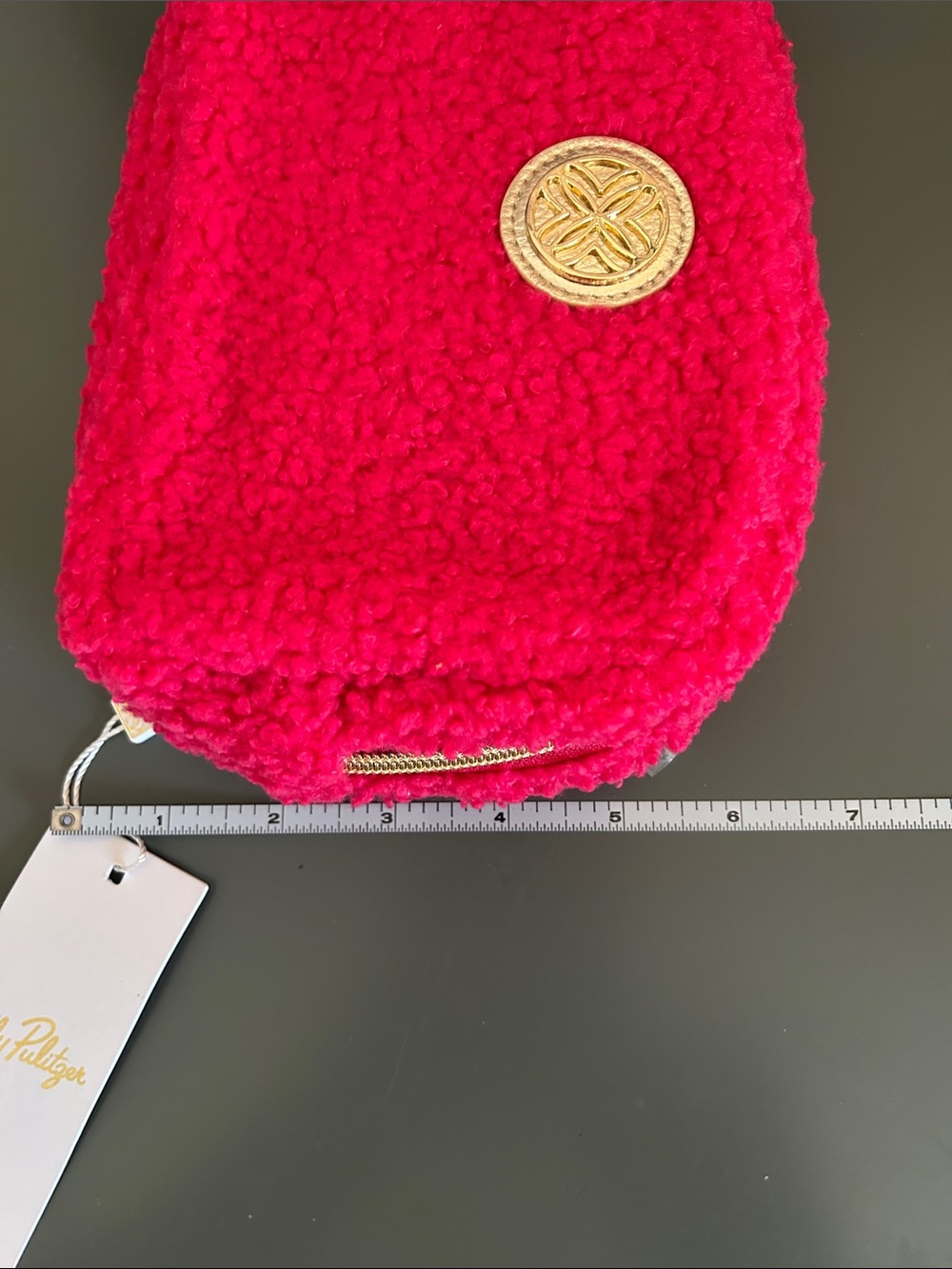 Lilly Pulitzer NWT Pink Sherpa Cross body / waist bag. - Picture 8 of 8